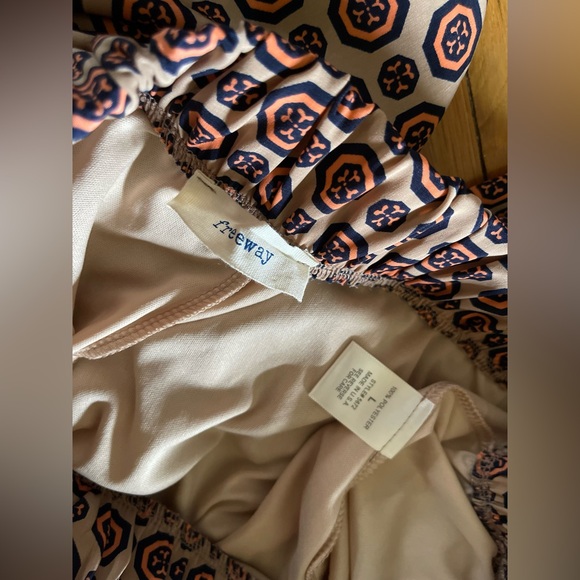 Freeway silky trouser pants mandala print Sz L - Picture 2 of 6